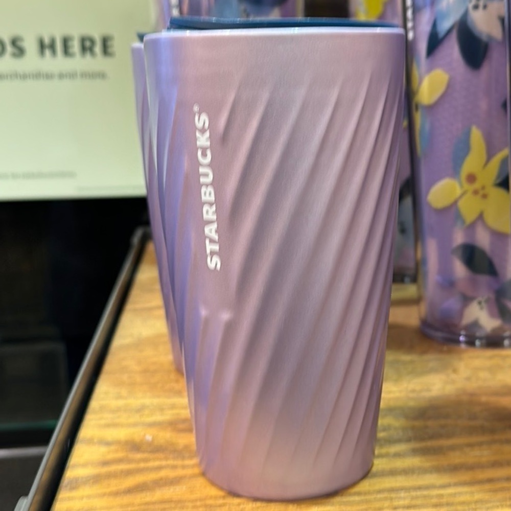 Starbucks Lilac Twisted Double Wall Ceramic Tumbler